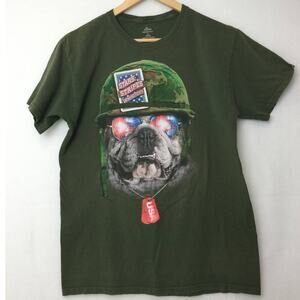 Celebrate Patriotic Stars and Stripes Dog Tee Medium